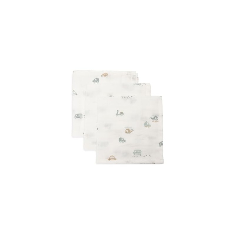 Jollein On The Go Muslin Baby Burp Cloths - Pack