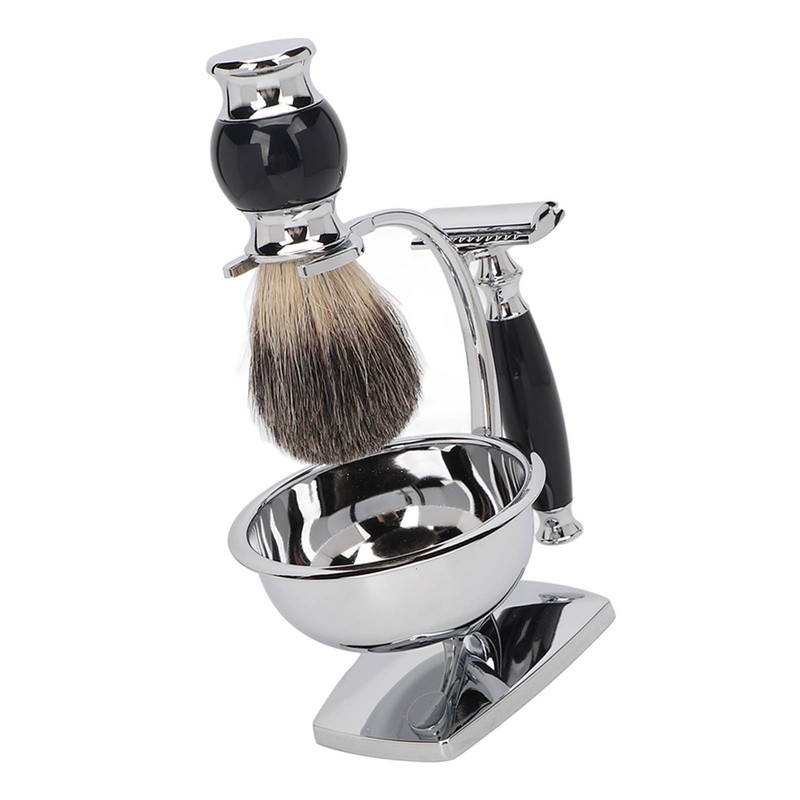 4 in 1 Soap Beard Brush Kits Brush Bowl Holder