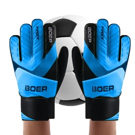 ASHDNSZD Guantes de Portero de Fútbol para Niños y Jóvenes (Azul, 6)