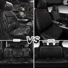 CAR PASS Quilting Faux Leather Seat Covers Full Set, Waterproof