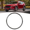 Steering Wheel Emblem Ring Carbon Fiber Look Simple Cool Replacement