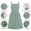 Pinknoke Cotton Linen Pinafore Apron Dress for Women with Pockets