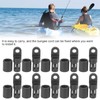 10Pcs Kayak Canoe Bungee Shock Cord Hook Bungee Terminal End