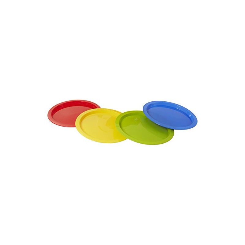 Arrow Home Products , 4-Pack Round Plates (4 Pack), Assorted
