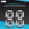 Marine City Stainless Steel 1-3/4 Inches × 1-1/2 Inches ×