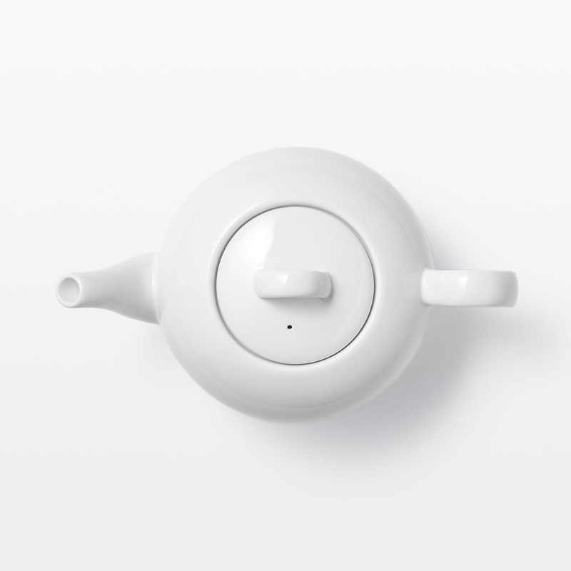 MUJI 83444211 Everyday Teapot, White, 23.7 fl oz (700 ml)