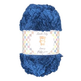 Zarela Baby Luxury Fluffy Yarn Wool 50g (18 Navy)