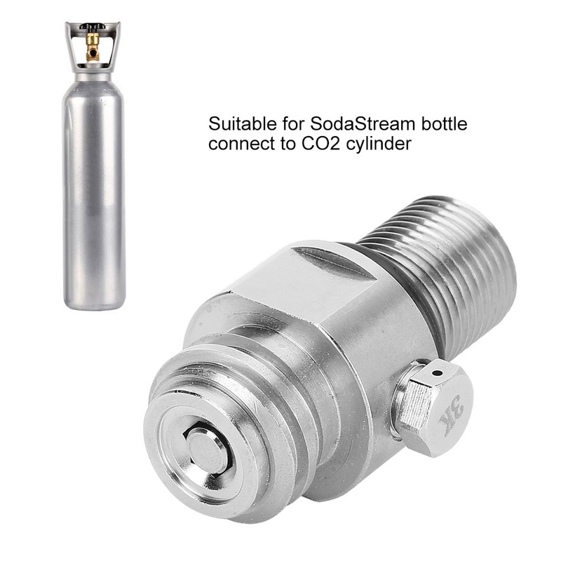 Soda Water Cylinder Valve Accessory M18x1.5 TR21-4 Thread for SodaStream