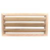 Miller Shingle Clear Cedar Foundation Vent with Louvers - 16