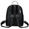 Zzfab Rhinestone Backpack Faux Leather Black