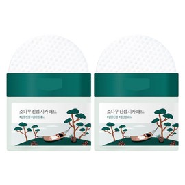 Round Lab Pine Soothing Cica Pads 195ml, 50 sheets, 2 pcs / 라운드랩 소나무 진정 시카 패드 195ml, 50매입, 2개