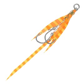 Hayabusa Assist Hook Tie Tune Fishtail M FS580 #6 Orange Zebra