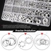 Hilitchi 400PCS 6 Sizes British 304 Stainless Steel External Star