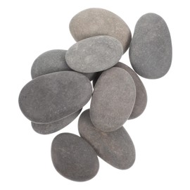 10Pcs DIY Painting Stones for Kids - Creative Flat Rocks for Crafting Safe and Smooth Pebbles for Indoor and Outdoor Decor