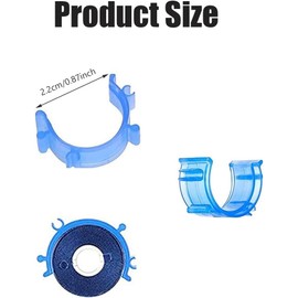 Bobbin Holder Clamp Thread Clip,100Pcs Sewing Bobbin Clip Bobbin Holder Clip,Bobbin Half Moon Clip Plastic Clip Sewing Thread Bobbin Holder Bobbin Thread Holder,Sewing Bobbin Clip Thread Holder Clamp