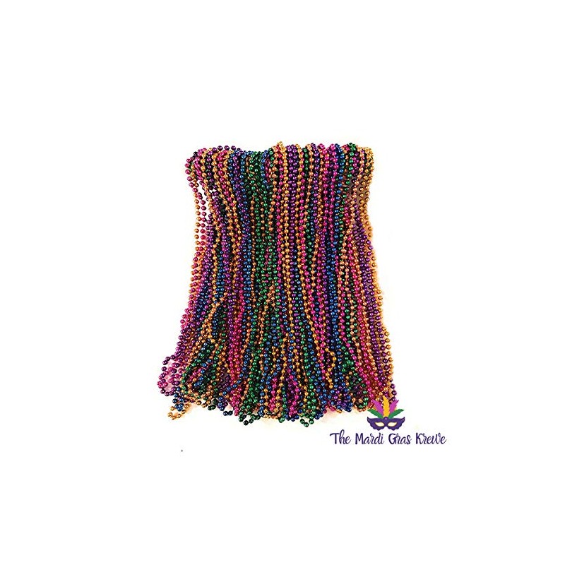 THE MARDI GRAS KREWE Beads Purple Green and Gold Necklaces