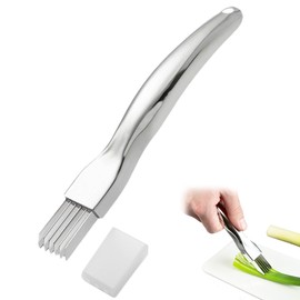 ZLMC Kitchen Scallion Cutter Shred Knife with Stainless Steel Scallion Cutter Green Onion Cutter Slicer, Garlic Cutter Shredder, and Food Speedy Chopper Tool for Kitchen Restaurant Hotel