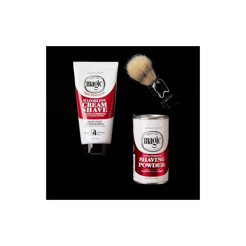 Crema de afeitado mágica extrafuerte, 6 onzas, paquete de 5