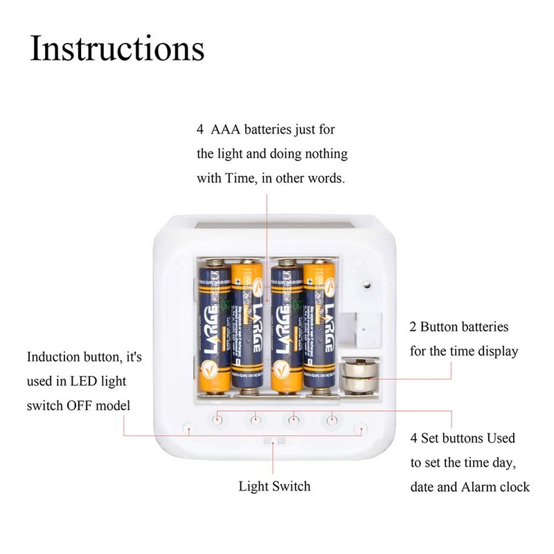 Cointone Led Alarm Clock Baseball Burning Sport Design Creative Desk