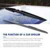 goodfitment - Universal Carbon Fiber Car Rear Trunk Spoiler Wing