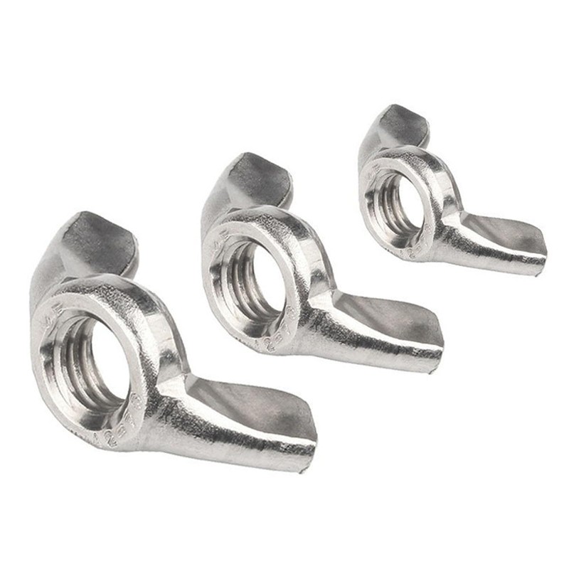 M6 Wing Nuts, 304 Stainless Steel Butterfly Wing Nut, Heavy