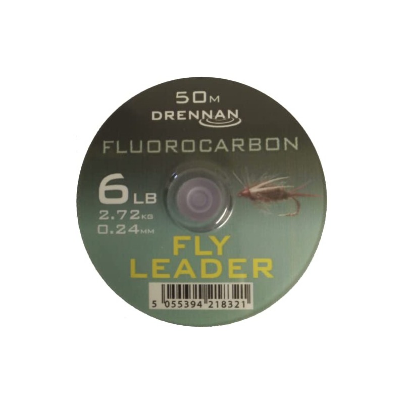 Drennan Fluoro Carbon Fly Leader Line: 6lb