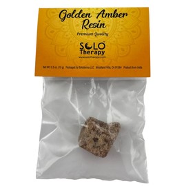 Golden Amber 10 Grams, Premium Quality, Solid Amber for Meditation, Purification, Luck and Love