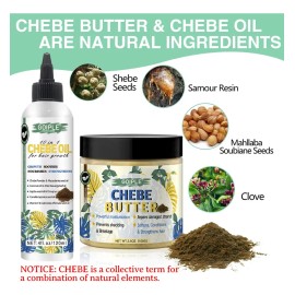Set Para El Crecimiento Del Cabello Wozutunt Chebe Oil & But