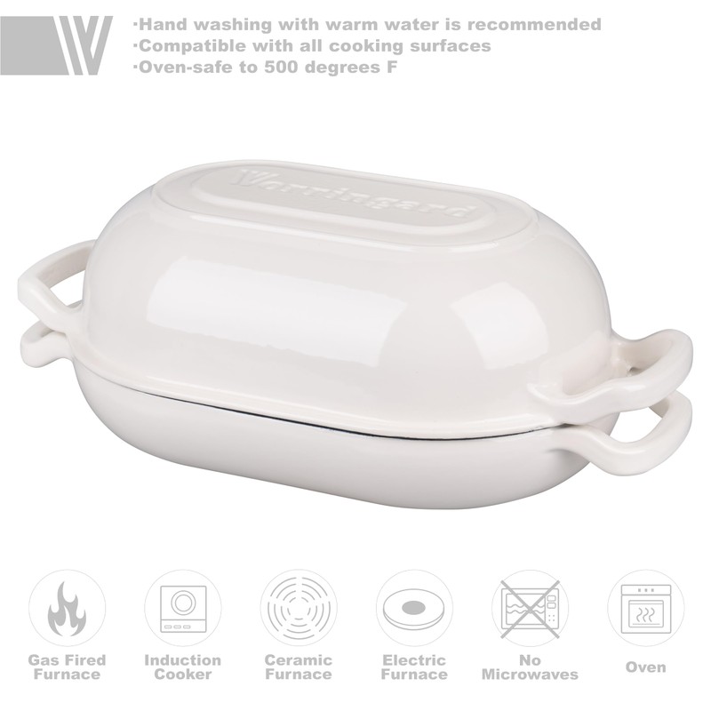 VORRINGARD Enameled Cast Iron Sourdough Bread Oven, Dutch Oven, Loaf