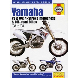 Yamaha YZ & WR 4-stroke Motocross Bikes (98 - 08) Haynes Manual (Paperback)
