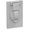 BELL 5155-0 Weatherproof Device Cover, Gray, Hubbell