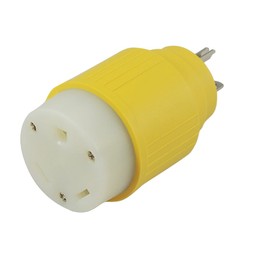 Conntek 14104 20-Amp NEMA 5-20P RV Generator Adapter Plug to RV 30-Amp Female Adapter