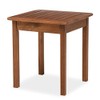 Plow & Hearth 62A36-NT Eucalyptus Wood Side Table, 18" x