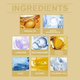 Grospe Ah-8 Firming Lifting Neck Cream，Neck Care Roller Cream，Neck Skin Care Hydrating Moisturizing Cream，Firms and lifts sagging skin，Suitable for All Skin Types，4.23 FL OZ