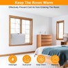 Demao Grey Window AC Covers for Inside, 21" × 15"×