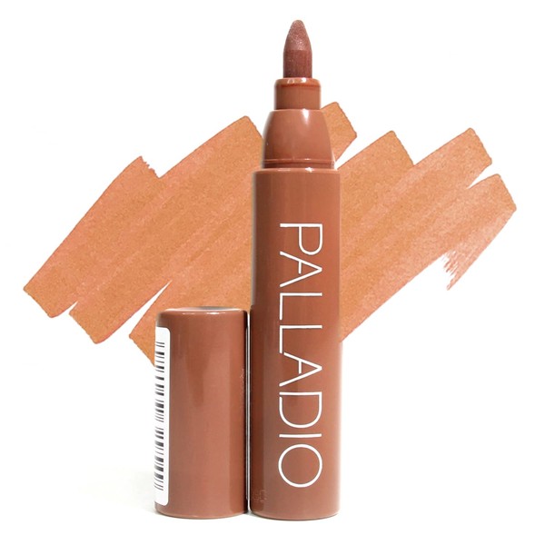 Palladio Lip Stain, Hydrating and Waterproof Formula, Matte Color Look, Longlasting All Day Wear Lip Color, Smudge Proof Natural Finish, Precise Chisel Tip Marker, Nude