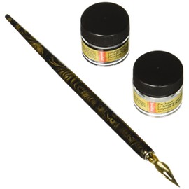 Speedball Signature Series Calligraphy Set, Black and Pen Cleaner
