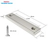 Magnetpro 8 Pieces Rectangular Magnets 70 LB Force 60 x