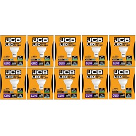 10 X JCB 5w = 50w LED GU10 100deg 6500k Daylight 345 lm [Energy Class A+]