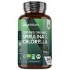 Organic Spirulina and Chlorella Capsules - 80 Days Supply -