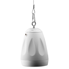 OSD Audio Forza Pendant Hanging 4" Speaker Weather Resistant, Reinforced Cable Suspension, 70V/8Ohm, White, Single