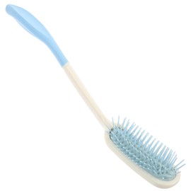 Minkissy Detangling Hair Comb Long Curved Handle Scalp Comb for Elderly Portable