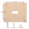 O'SKOOL Router Table Insert Plate Template Kit – Includes MDF