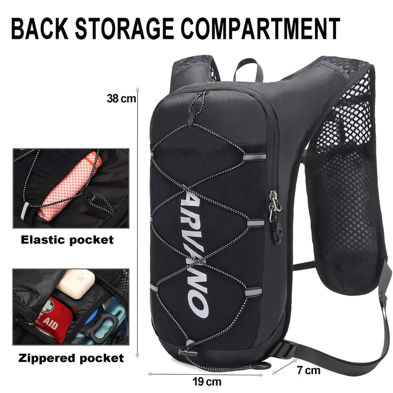 Arvano Running Vest Running Backpack with 1.5L Water Bladder, Lightweight