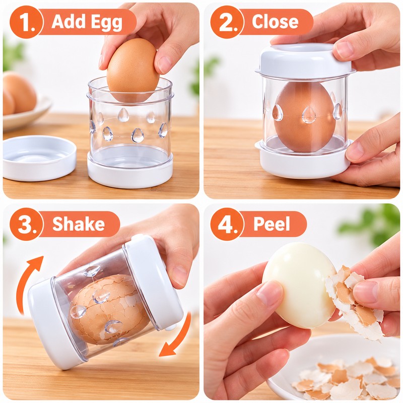 Hand Crank Egg Shell Opener for Kitchen Use – Manual