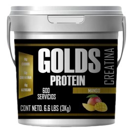 Creatina Monohidratada 3kg En Polvo Golds Protein 600servis