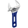 Wide Opening Stubby Adjustable Wrench Spanner with Short Handle Chrome