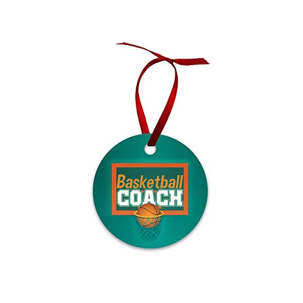 Mystic Sloth Basketball-Familie, doppelseitig, Ornamente (Coach)