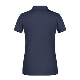 James & Nicholson Women's Organic Workwear Polo Shirt - Slightly Tailored Polo Shirt for Work and Leisure, navy, M