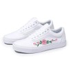 Custom White Old Skool Pink Rose Handmade Shoes By Patch